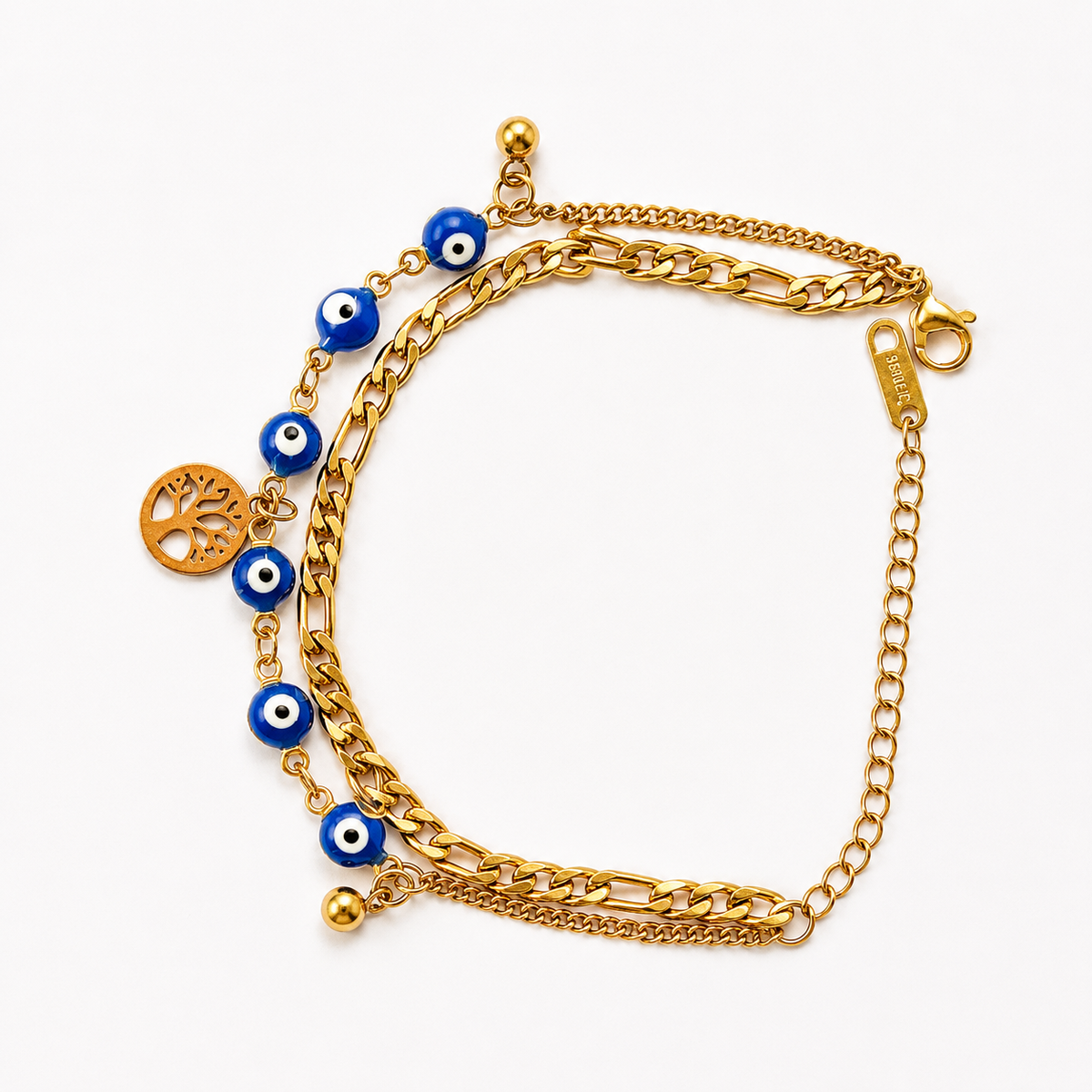 Aurora evil eye bracelet