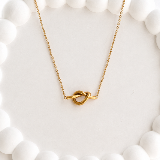 Gold Love Knot Necklace