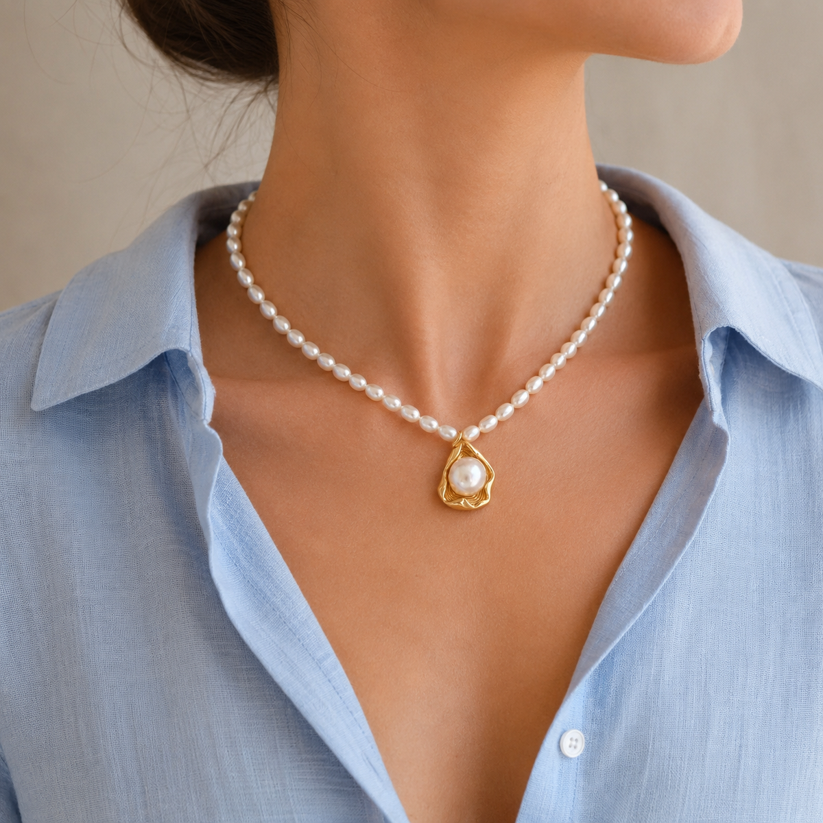 Angie pearl necklace