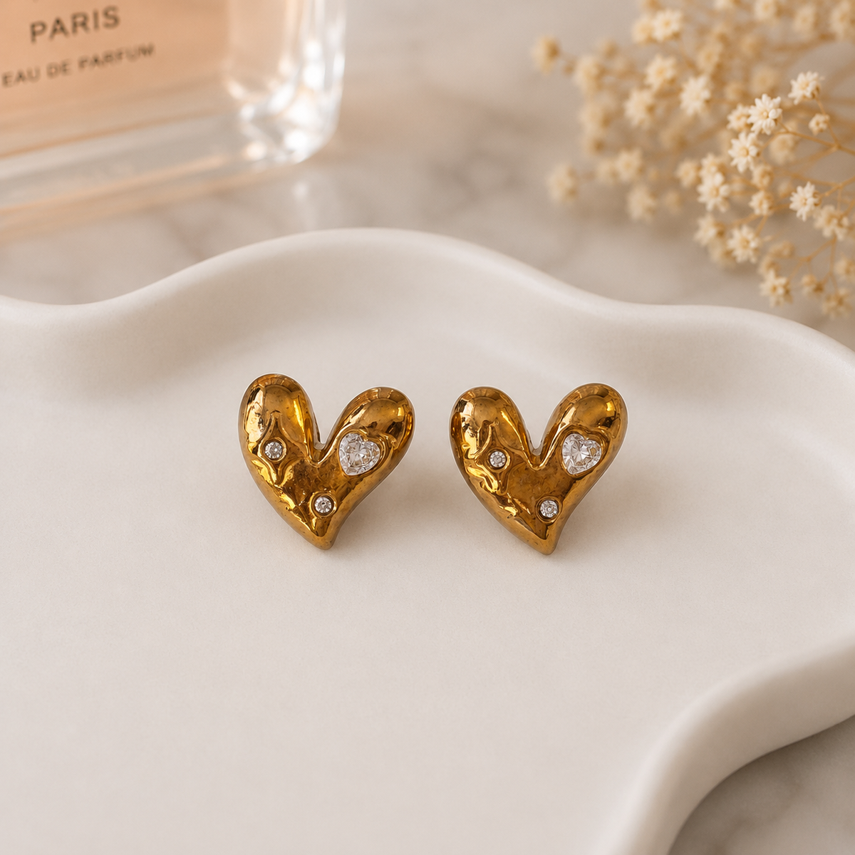 Heart ache studs