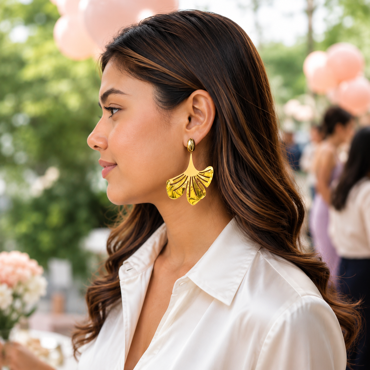 Jenny leaf earrings