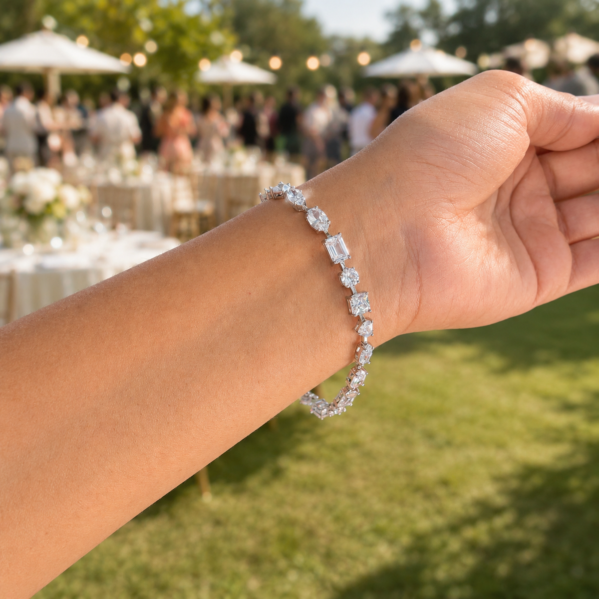 Multi-Cut Tennis Bracelet