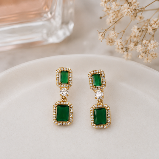 Diana green mini danglers