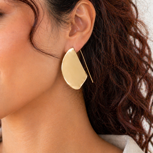Golden Arc Earrings