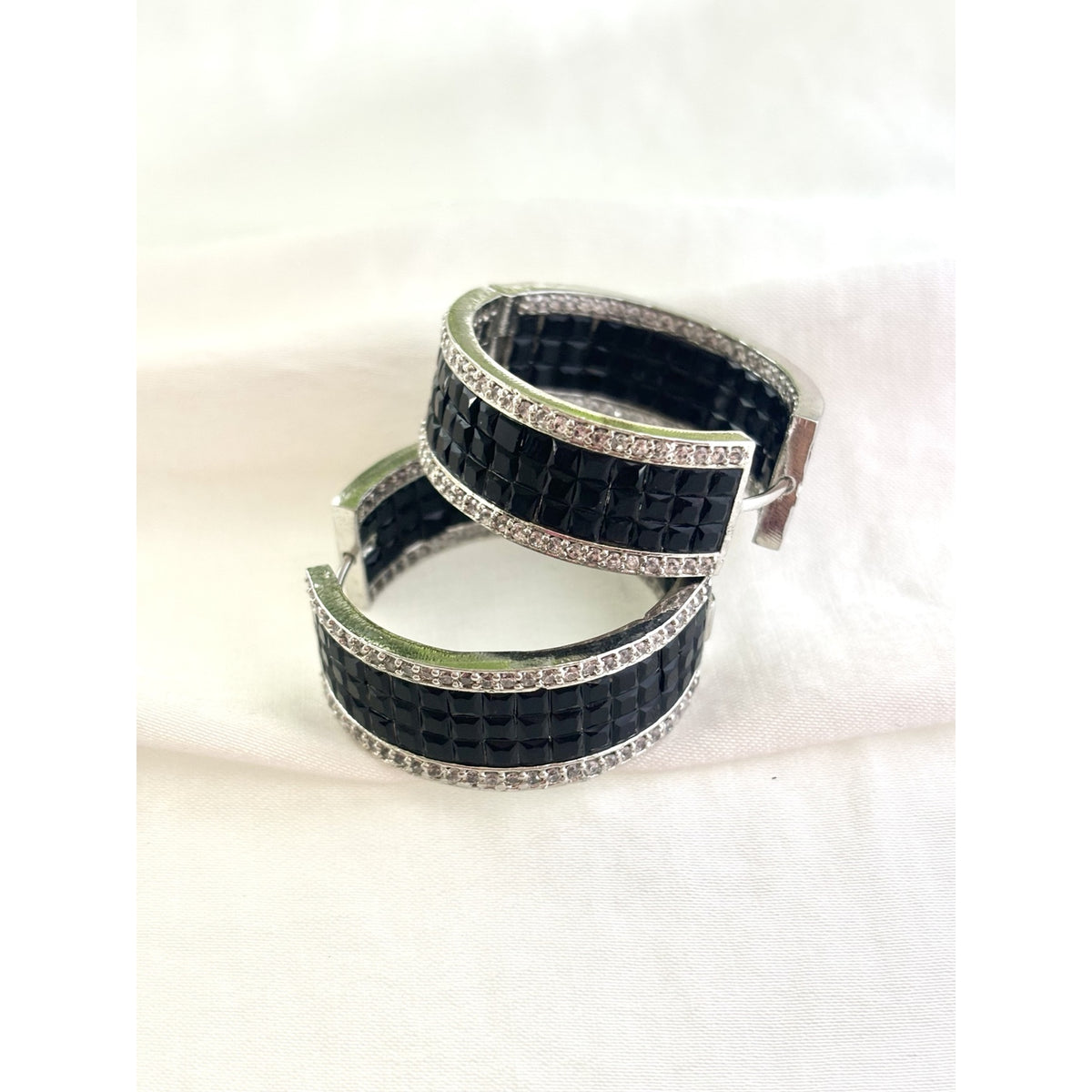 Bella black hoops