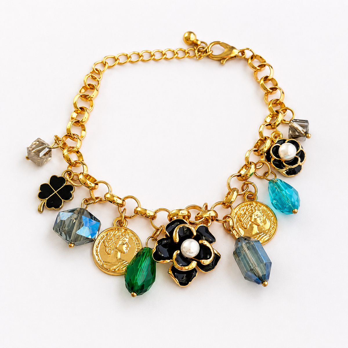 Amber Charm Bracelet
