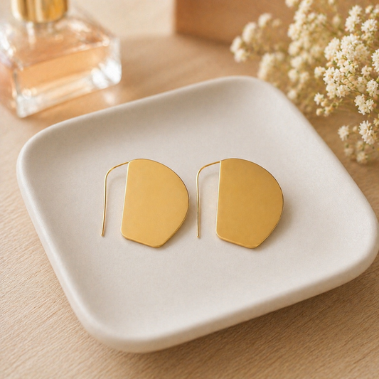 Golden Arc Earrings