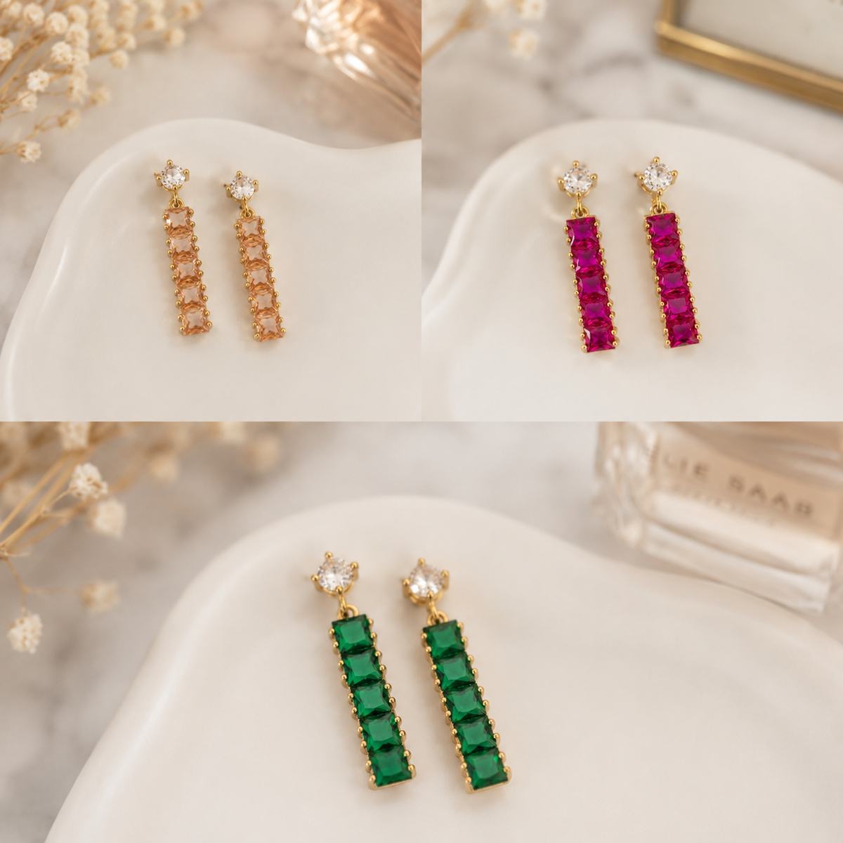 Ruby rush earrings