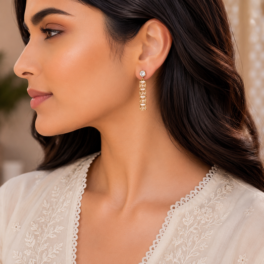 Champagne rush earrings
