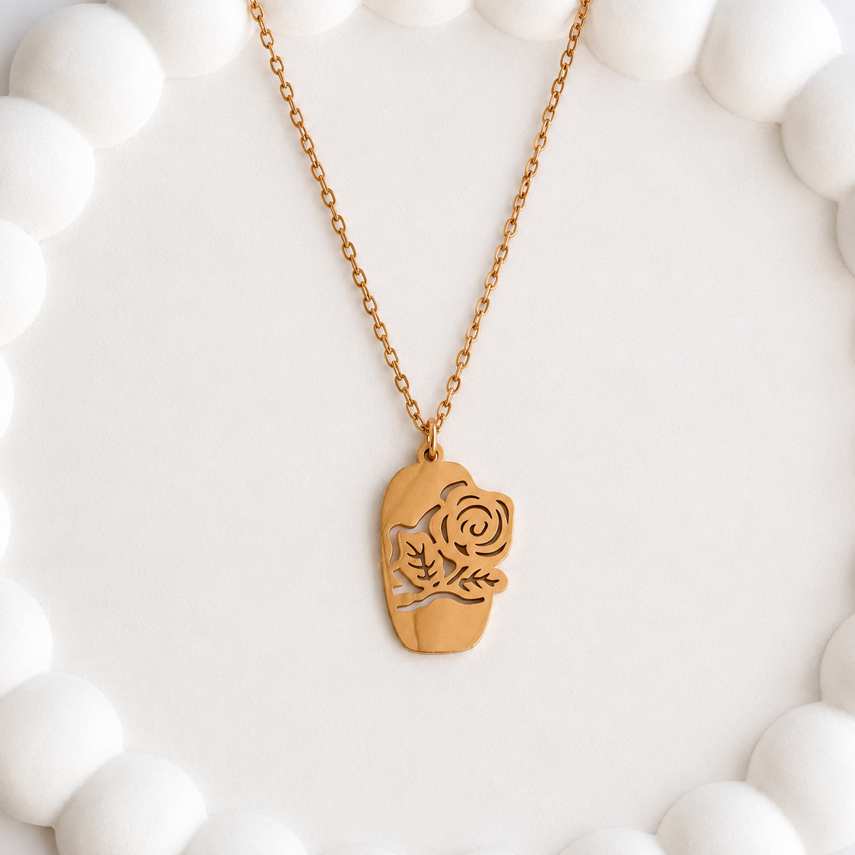 Rose necklace