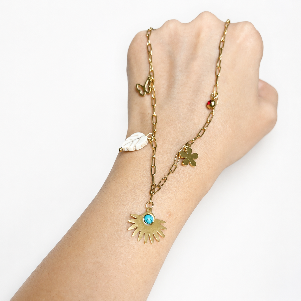 Boho Multi-Charm Necklace