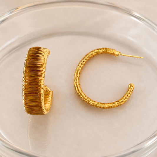 Delly gold hoops