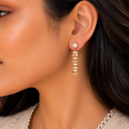 Champagne rush earrings