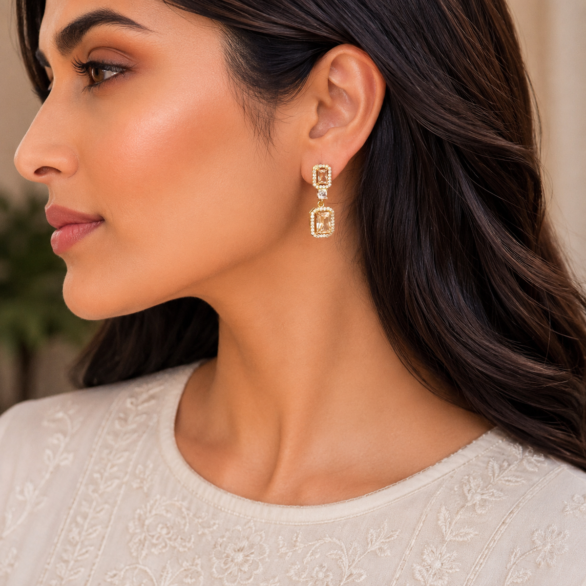 Diana champagne mini danglers