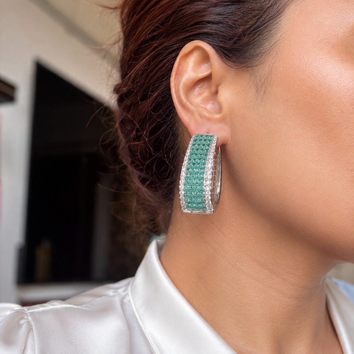 Mint luxe hoops
