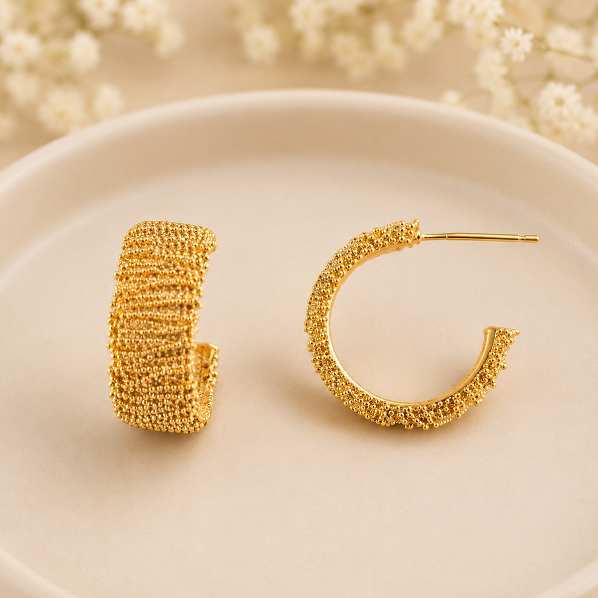 Nazia gold small hoops