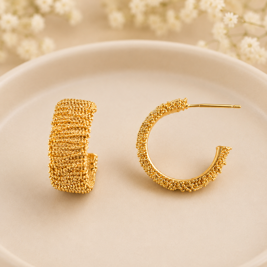 Nazia gold small hoops