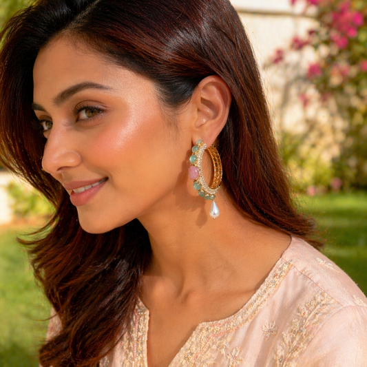 Manya hoop earrings