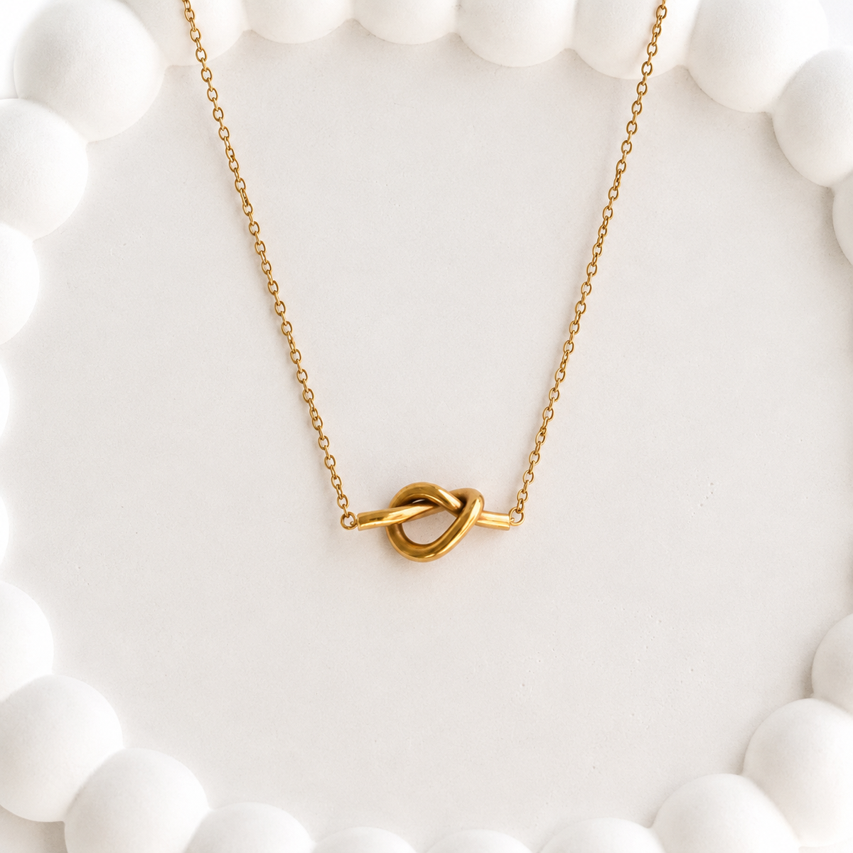 Gold Love Knot Necklace