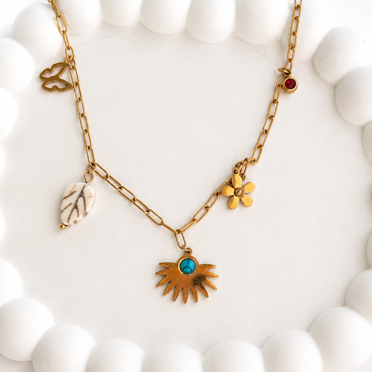 Boho Multi-Charm Necklace