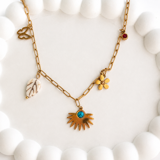 Boho Multi-Charm Necklace