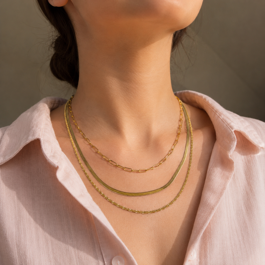 Three layered necklace