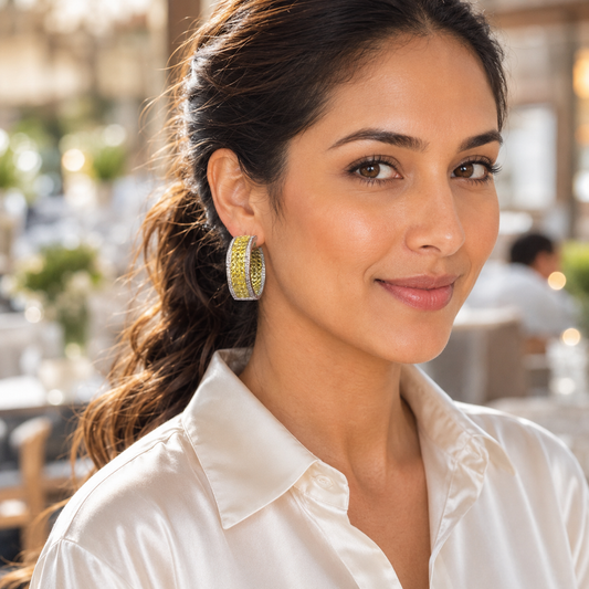 Bella yellow hoops