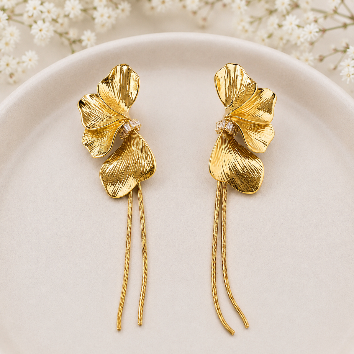 Fay petal earrings