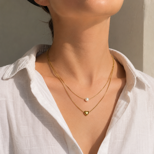 Friends layered necklace