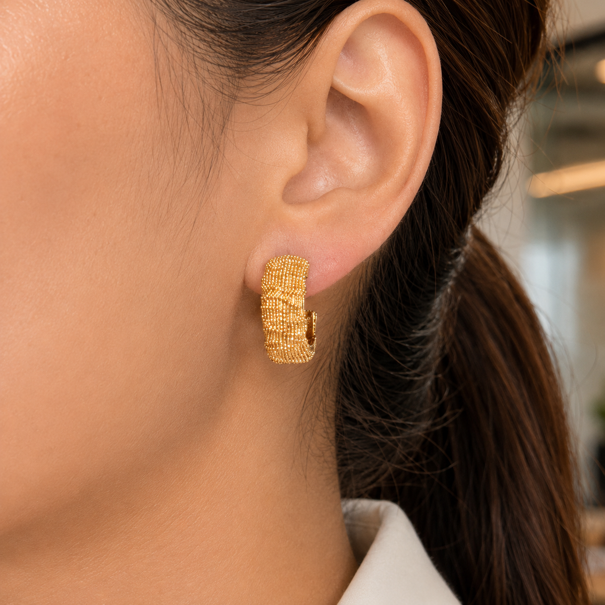 Nazia gold small hoops