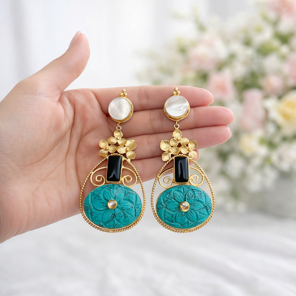 Beth turquoise earrings