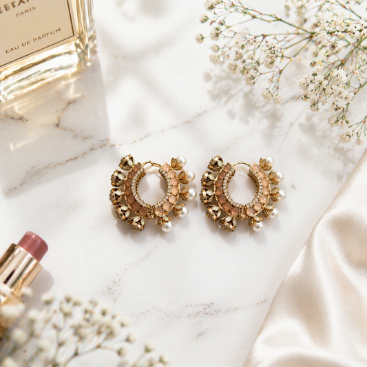 Amina hoop earrings
