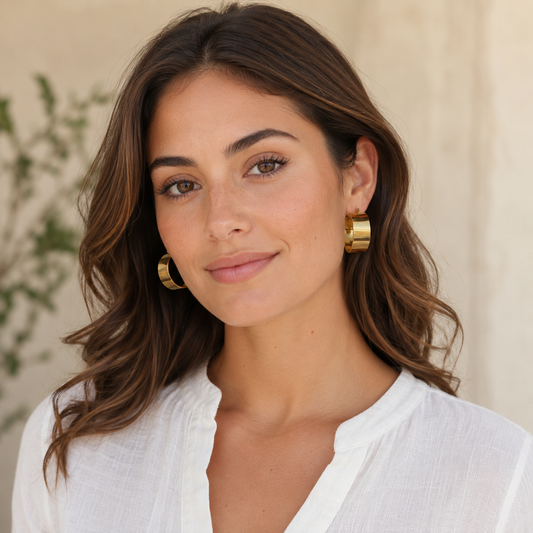 Bold gold hoops