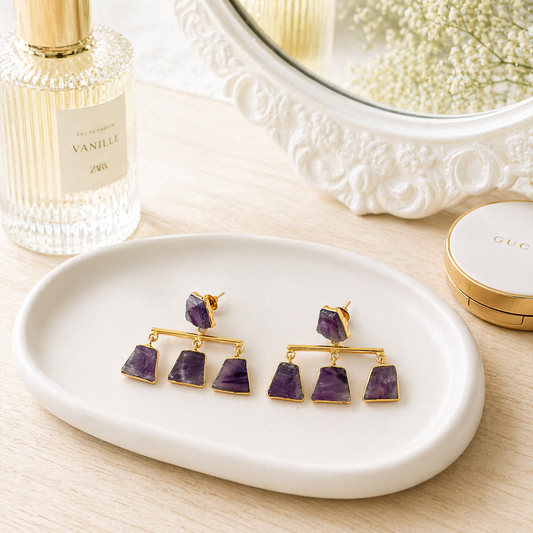 Tani purple earrings