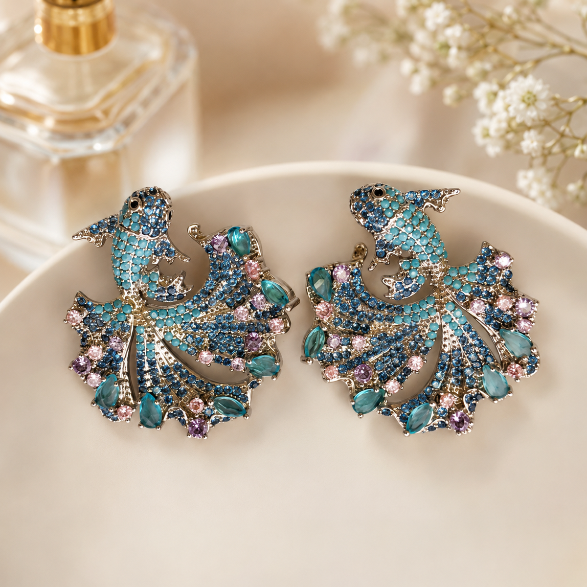 Sparkle fish earrings