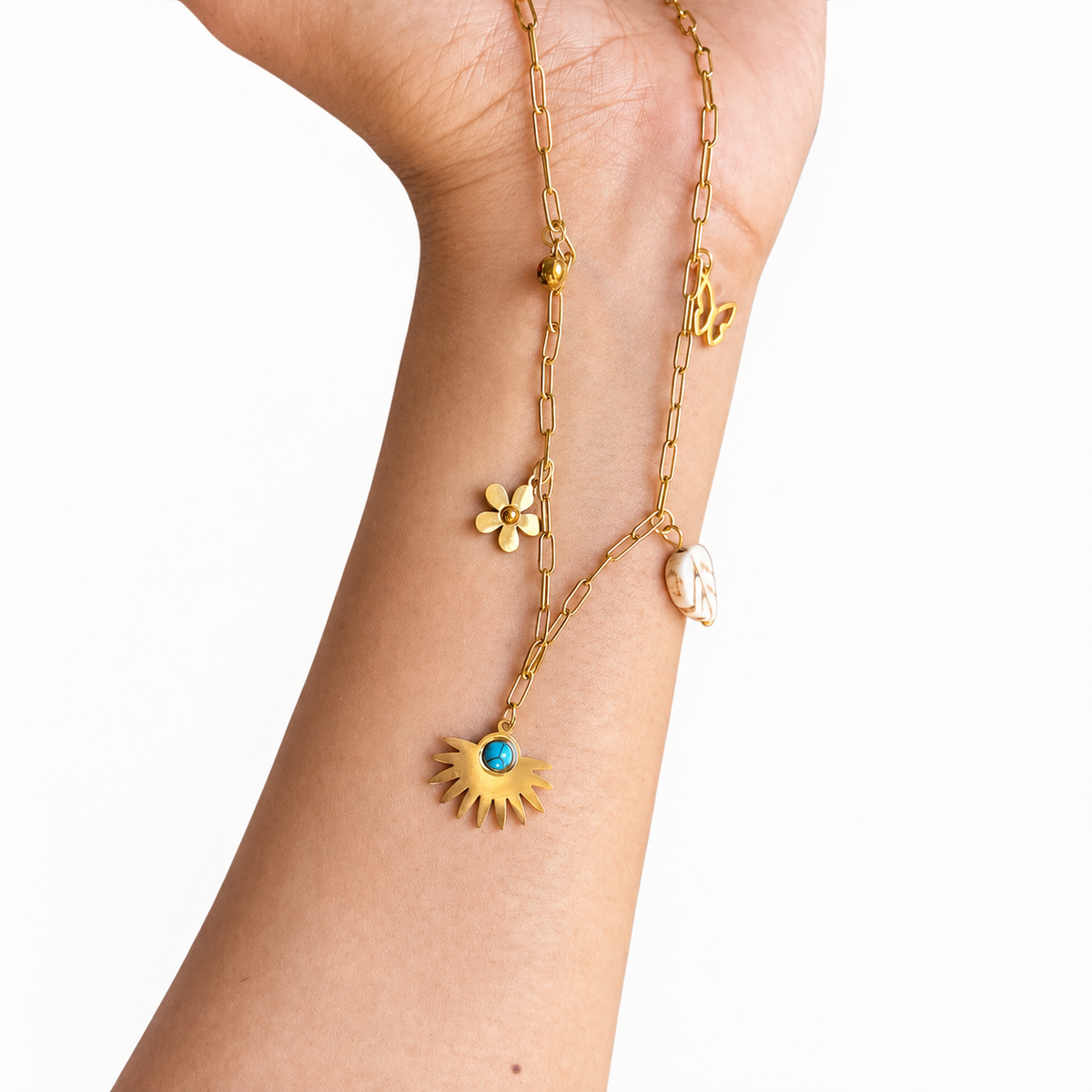 Boho Multi-Charm Necklace