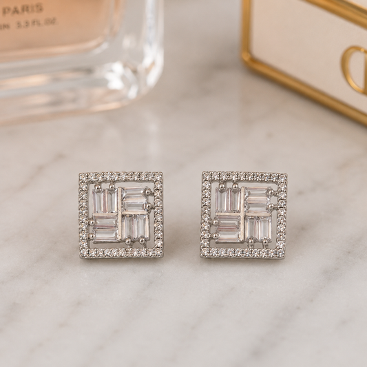 Luxe grid studs