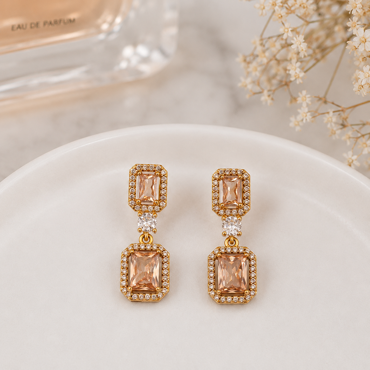 Diana champagne mini danglers
