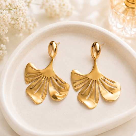 Jenny leaf earrings