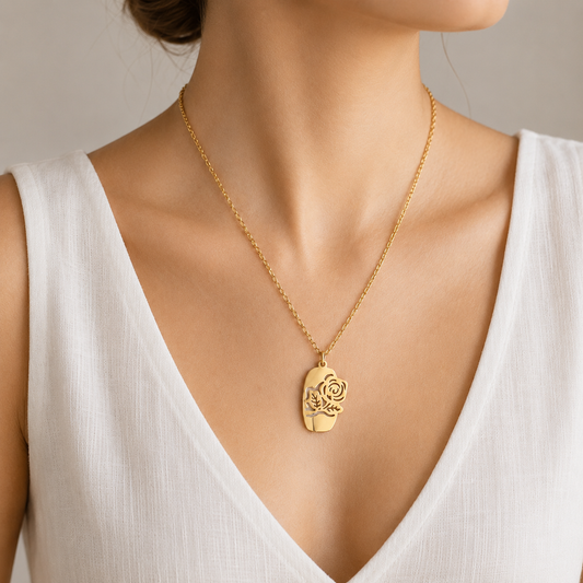 Rose necklace