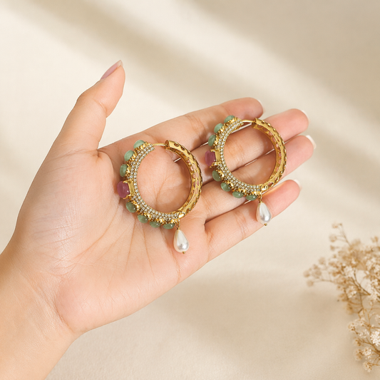 Manya hoop earrings