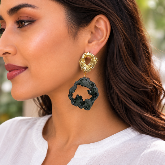 Midnight bloom danglers