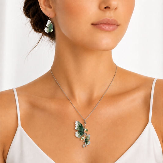 Sage Serenade pendent set
