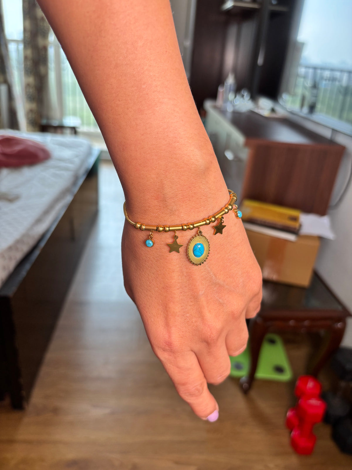 Turquoise charm Bracelet
