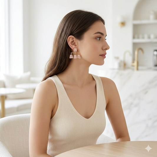Tani quartz earrings