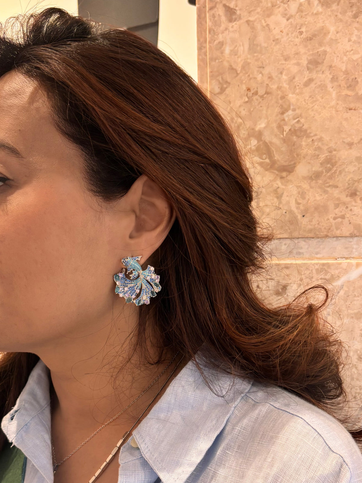 Sparkle fish earrings