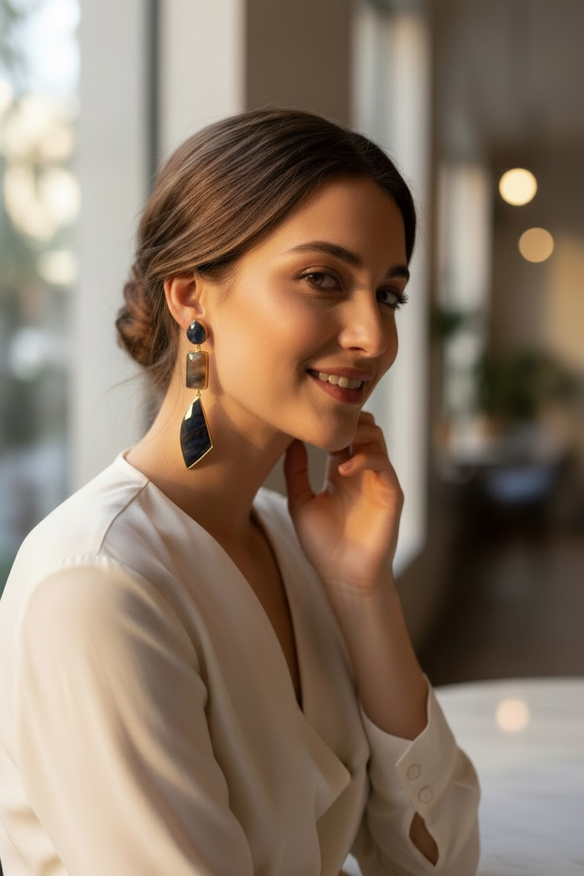 Shenaaz stone Earrings